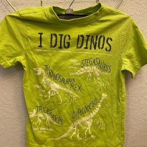 Gymboree dino tshirt size S 5/6 boys